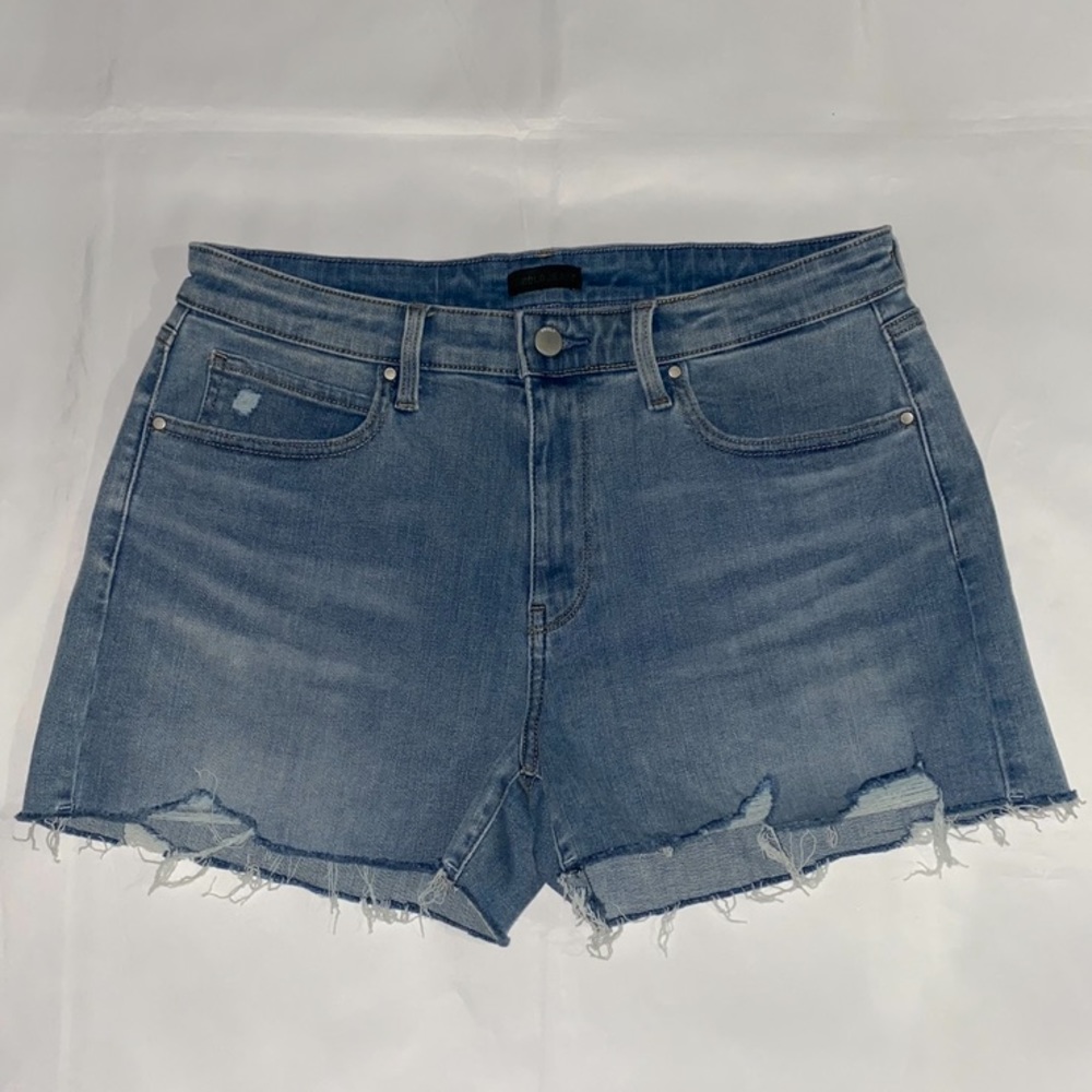 Uniqlo Mid Rise Frayed & Distressed Hem Jean Shorts
